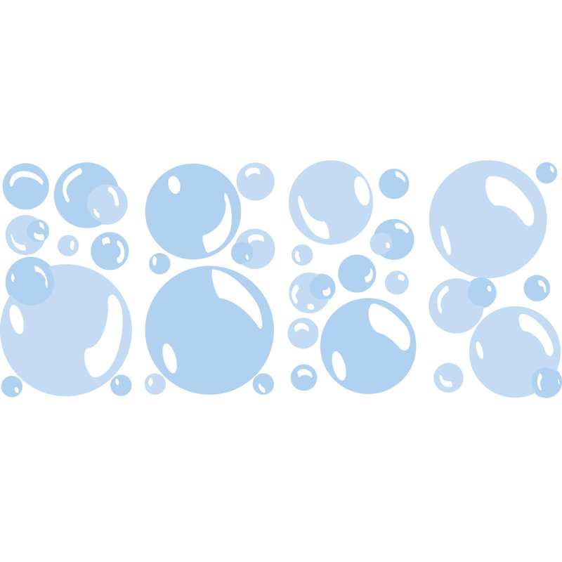 Décalcomanie murale bulles studio designs