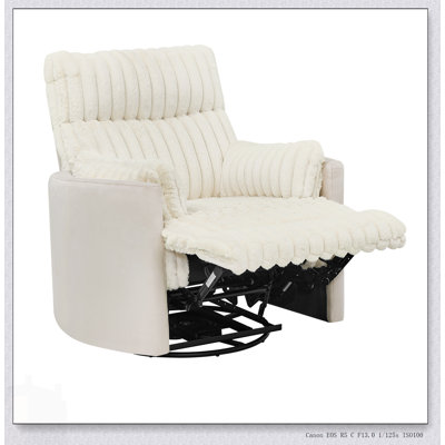 Bocaton Wide Wale Corduroy Upholstery Manual Recliner, Plush Comfort And Elegant Design For Modern Living.