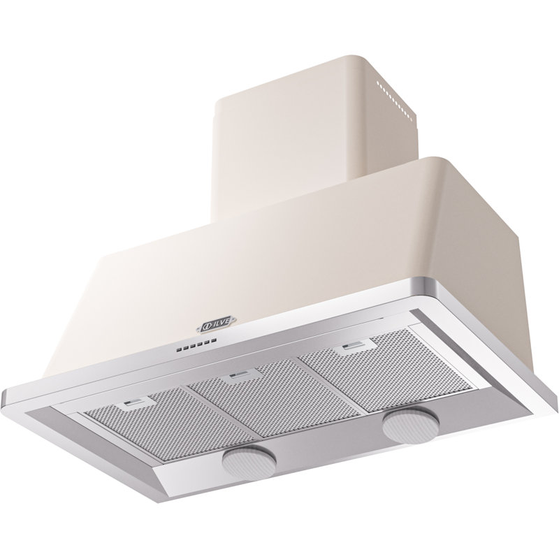 Hotte murale ILVE Majestic II Series 48 pouces avec 600 PCM, Blanc antique