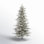 Slim Pre-Lit Flocked Fir Christmas Tree