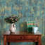 Vintage Metallic Peel And Stick Wallpaper - Self-Adhesive Vinyl Wallpaper For Modern Industrial Decor, Easy Application And Removal, Perfect For Smooth Surfaces-2006130719