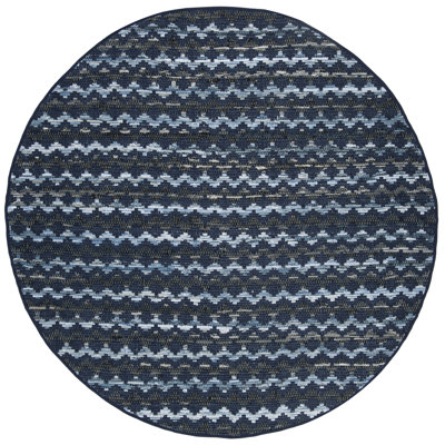 Amaral Hand Woven Cotton Chevron Rug