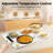 Electric Warming Tray - Portable Food Warmer With Time Moders Locking Function Adjustable Temperature Control Foldable Silicone Heating Tray