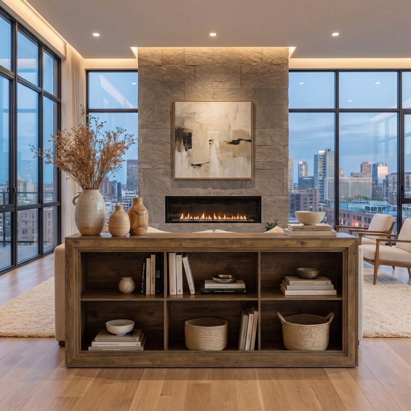 63 " W Console Table