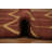 Stylish Chevron Rust Runner Rug 3x9