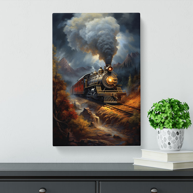 Steam Train Classicism - No Frame Print, 76cm H x 50cm W x 3cm D