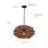 1-Light Outdoor Wicker Coastal Rattan Pendant-189977090