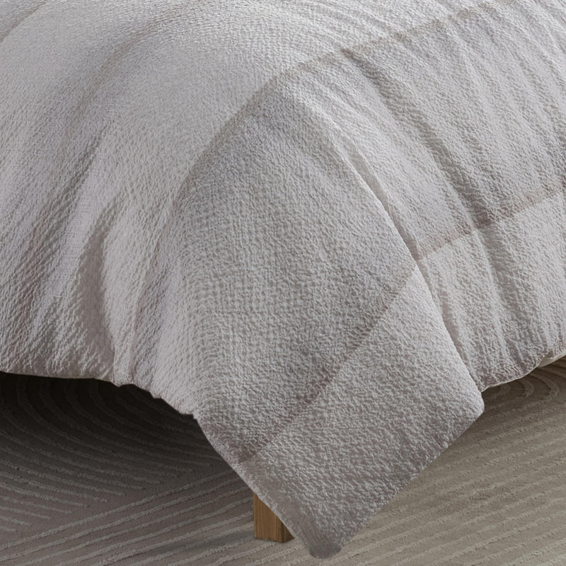 Martex Arcadia Quarry Gray Comforter Set, King Comforter + 2 King Shams 