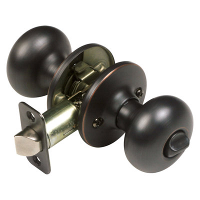Cambridge Universal 6-Way Latch Privacy Bed/Bath Door Knob