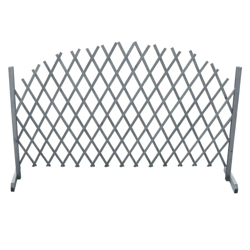 100cm H x 180cm W Wood Trellis, Grey