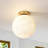 9.8 in. 1-Light Modern Globe Flush Mount