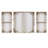 Triptych 3Piece Textured Canvas Wall Art Set