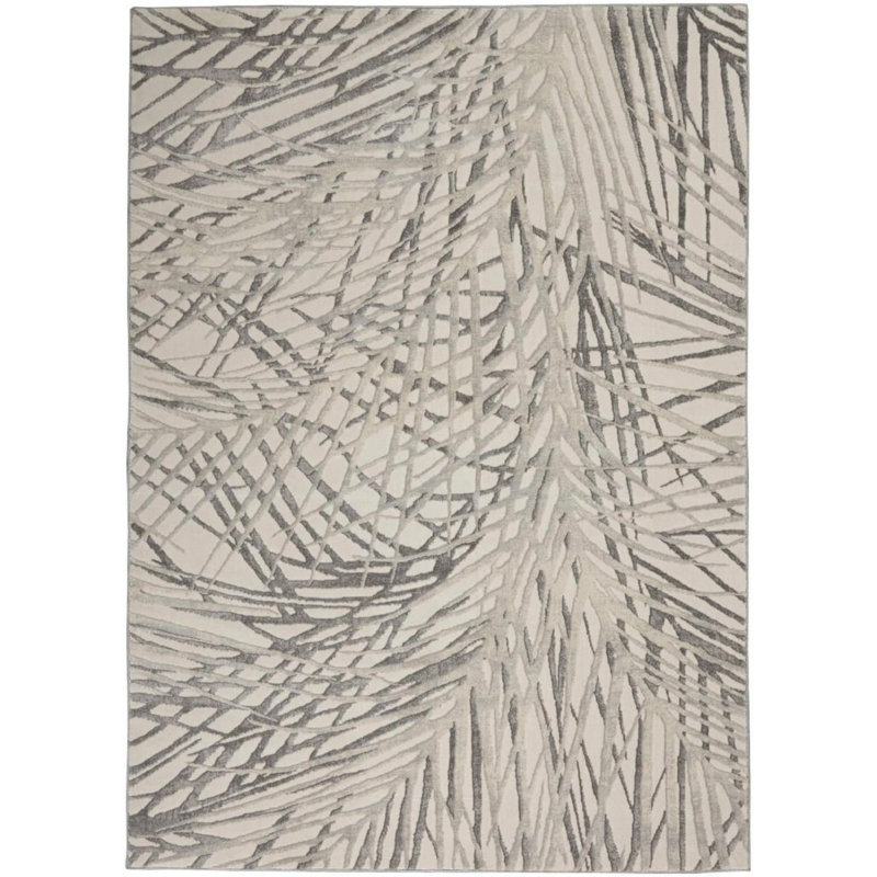 Ivory Rug, Anti Shed Abstract Rug With 10Mm Thickness, Luxurious Rug For Bedroom, & Dining Room, Rectangle 160 x 221 cm