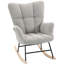 HOMCOM Rocking Chair with Side Pockets Wingback Rocker Chair-613447189