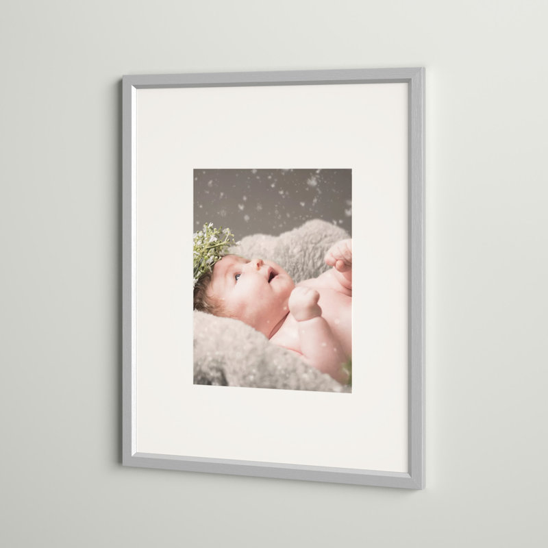 Cadre photo en métal, 11" x 14", Argent