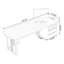 Bureau rectangulaire en bois massif noyer-1415879205