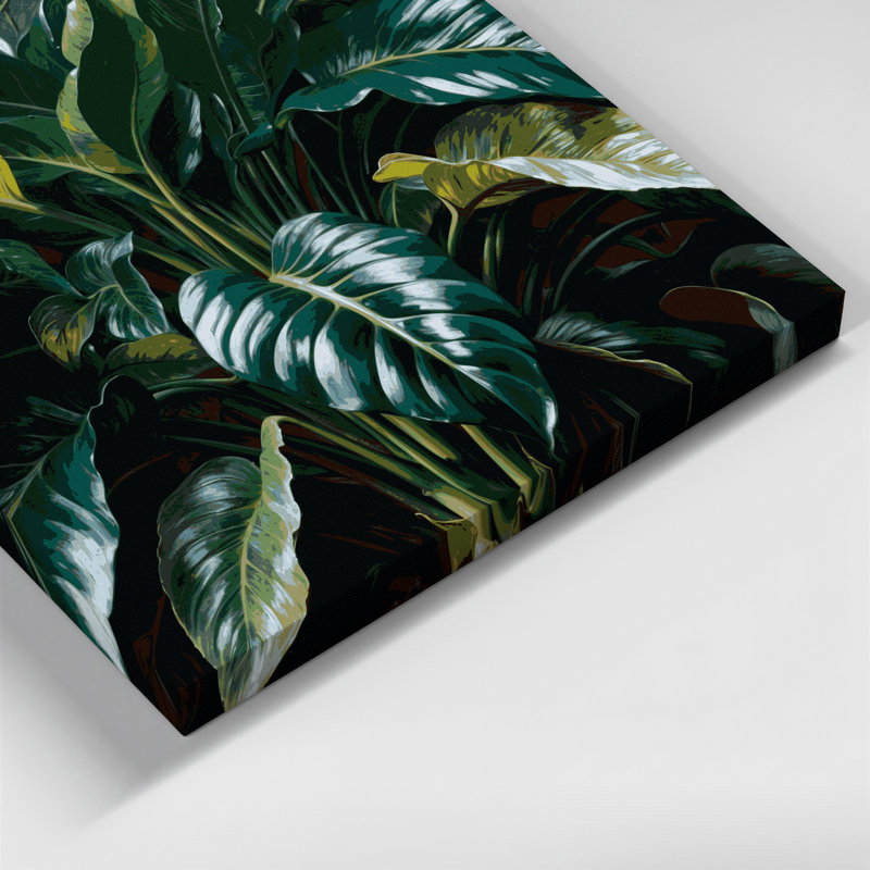 Art mural sur toile Botanical, H 8 po x l 8 po
