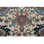 Tapis ivoire en laine noué à la main de conception unique 5 pi x 6 pi 10 po New Age