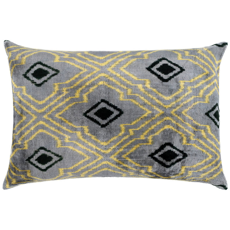 Geometric Velvet Throw Pillow