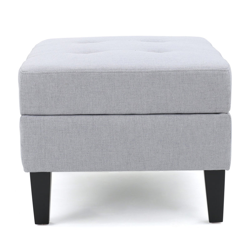 Storage Ottoman, Light Gray