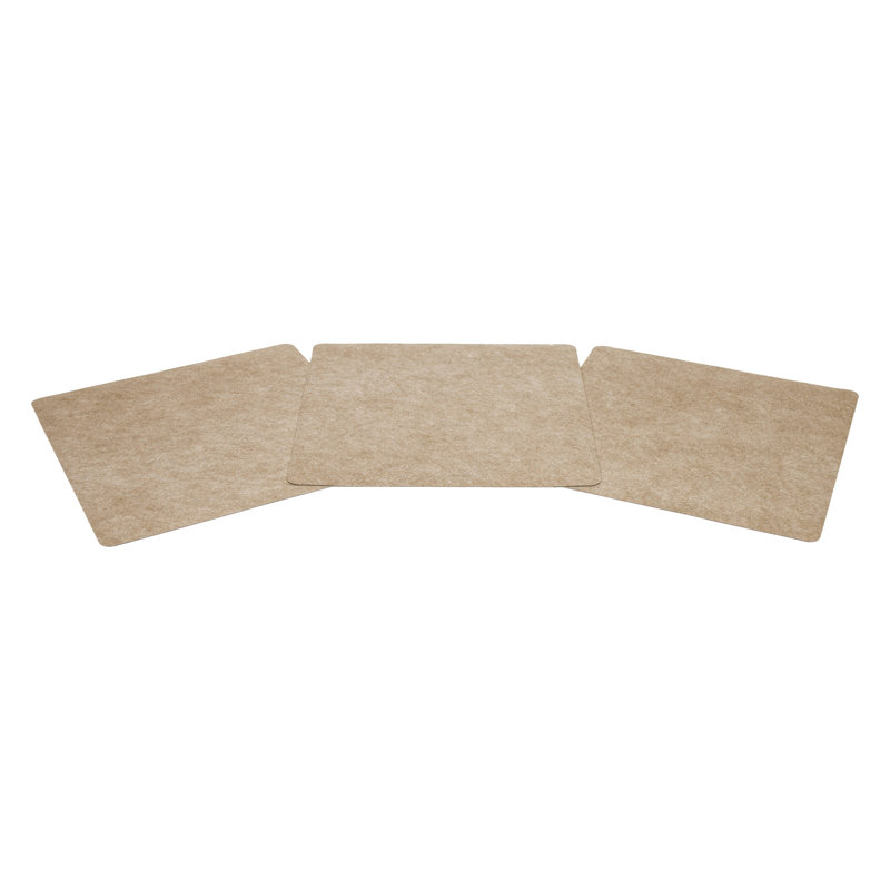 G-Floor Drip & Dry 29" x 44" Absorbent Vinyl Pet Kennel Mats (3-Pack), Tan