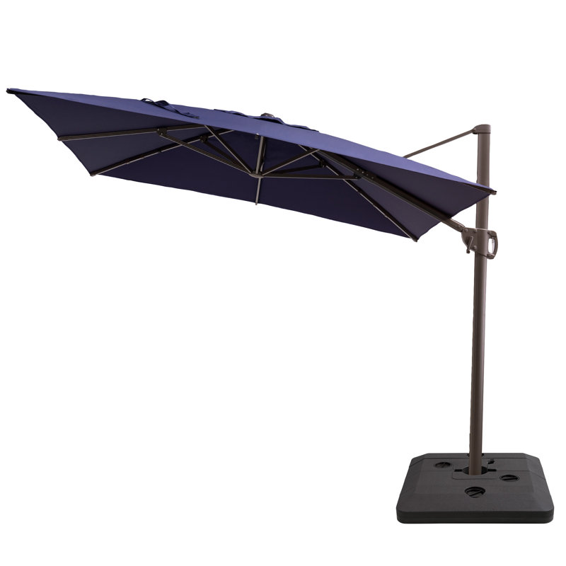 128' X 104' Rectangular Cantilever Umbrella, Base Included, Marine