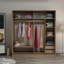 Armoire-penderie 2 portes avec 2 tiroirs-2045342445