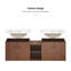 Meuble-lavabo à fermeture en douceur, petites tablettes de rangement et armoire combinée de 12 po