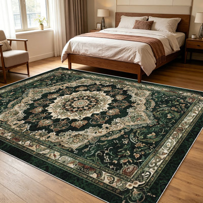 Tapis à motif géométrique noir et blanc 1pc pour salon, doux et confortable, convenant à toutes les saisons, facile à entretenir, lavable à la machine, tapis de dessous de table convenant à la table à manger, à la chambre à coucher, au vestibule et à la cour arrière
