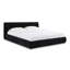 Lit en velours taupe texturé-1358582605-1358582604