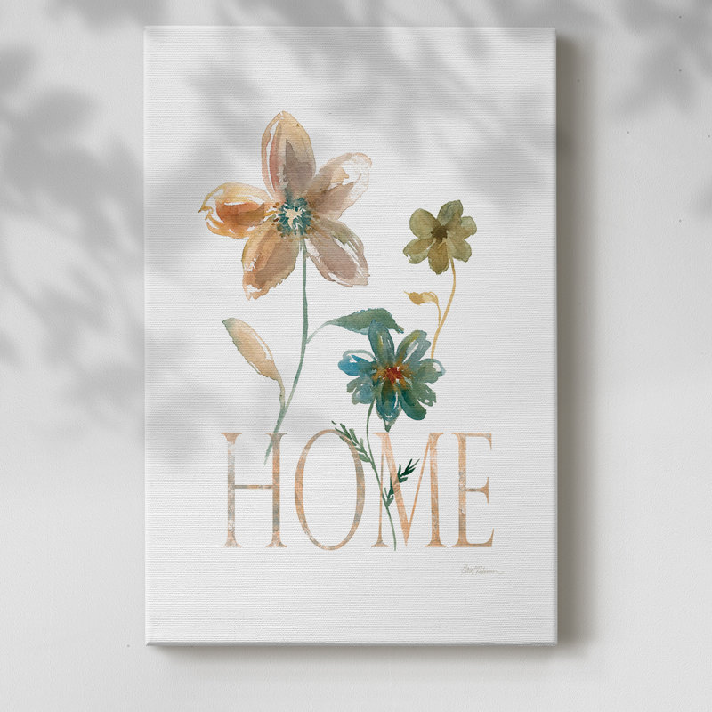 Simple Home -Gallery Wrapped Cavas, 18" H x 12" W