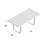 Kentae Acacia Solid Wood Top Metal Base Dining Table