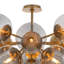 Shine Flush Mount (Natural Brass with Swirl Glass)-327729029-327729031