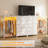 6-Drawer Dresser with Clothes Rack and Charging Station-715440083