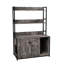 Armoire intérieure pour chat avec étagère de rangement, portes doubles et bloc-notes, grand bac à litière gris caché