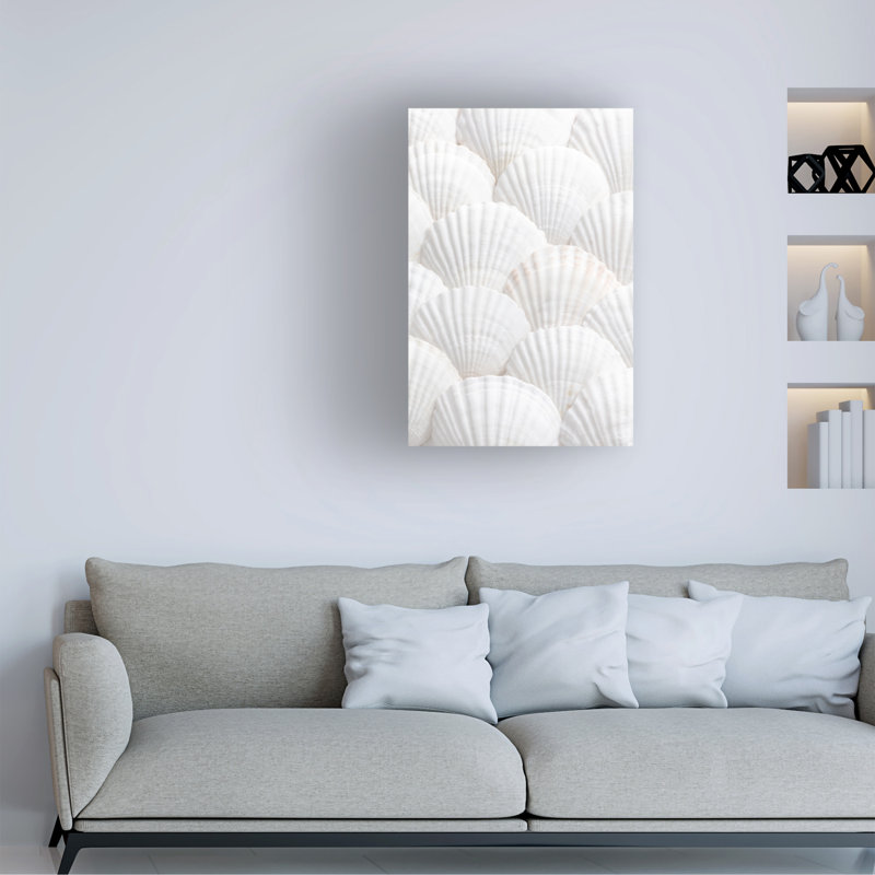 Coquillages 3 sur toile, H 19 po x l 12 po x P 2 po