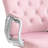 Office Chair In Pink Velvet Fabric, Adjustable Seat And , Tilt For A Comfortable Working Position Desk With , 360 Swivel Productive Environment