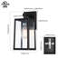 Bostock 13.46" Outdoor Wall Sconce 1-Light With Rectangular Aluminum Frame Waterproof, UL Listed-481069901
