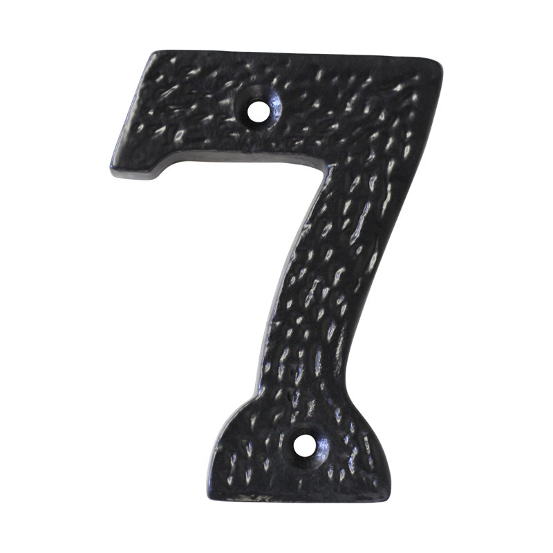 Numéro de maison 3 po, 7, Noir