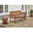 Ladulf 3 Seater Solid Wood Bench