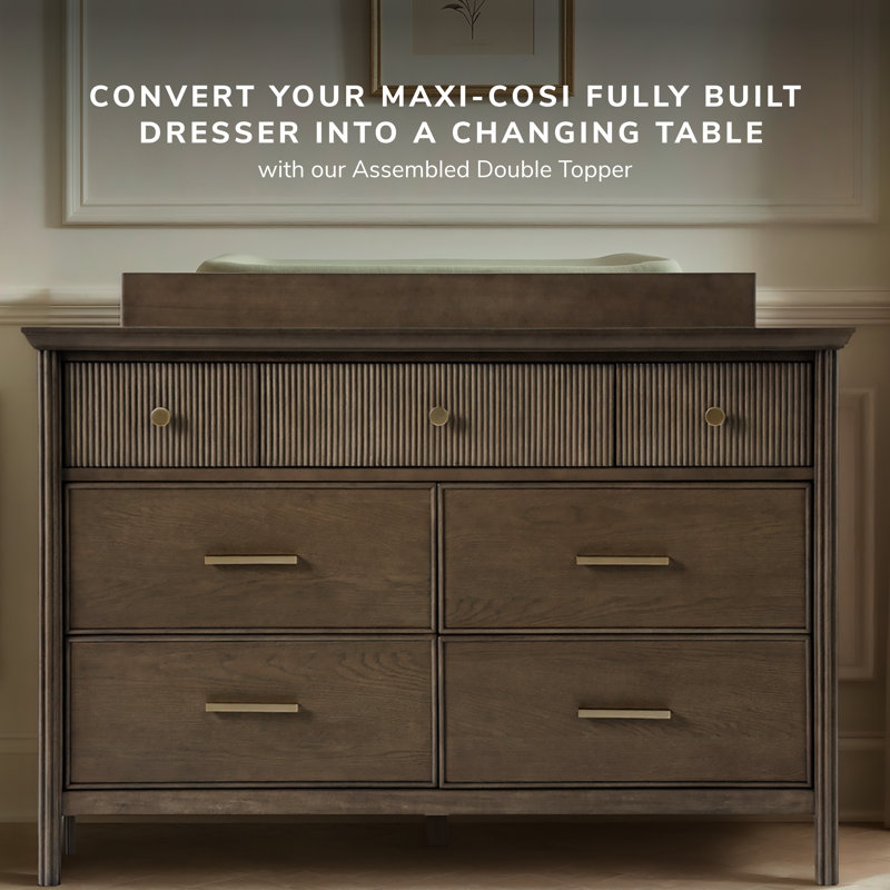 Maxi-Cosi Reid Assembled Double Topper, Greige Wash