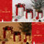 Ensemble de 3 boîtes-cadeaux de Noël illuminées avec rubans et nœuds pour arbre de Noël intérieur / extérieur-341080234