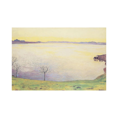 Lac Léman vu de Chexbres - 1911 - Reproduction d'art mural - Toile tendue