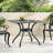 38.48" Square Patio Table, Aluminium, Black Sand Mesmerize Aluminium 38.48 Square, Touch