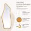 Miroir pleine grandeur en bois naturel en forme de nuage