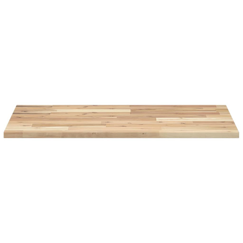 100cm Solid + Manufactured Wood Bathroom Vanity Top, Natural