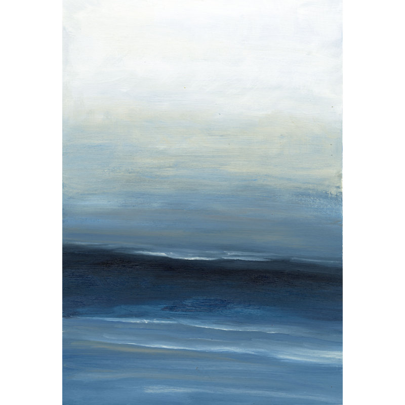 Blue Navy Reflection - Wrapped Canvas Painting, 122cm H x 81cm W x 3.8cm D