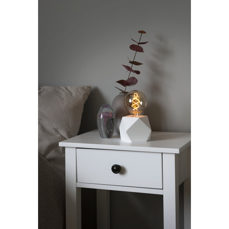 17.5cm Edison Bulb Table Lamp, White