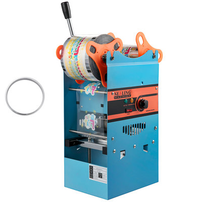 Manual Tea Cup Sealer Machine, 300-500 Cup/h Manual Boba Tea Sealer