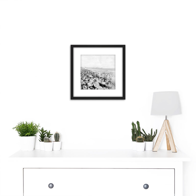Ocean Park Beach Santa Monica California 1910 - Single Picture Frame Print
